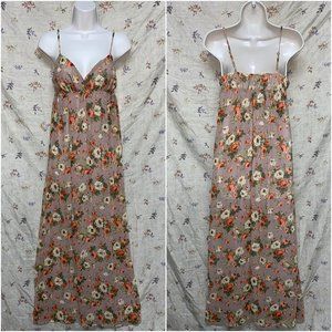 BROWN PAPAYA MAXI DRESS